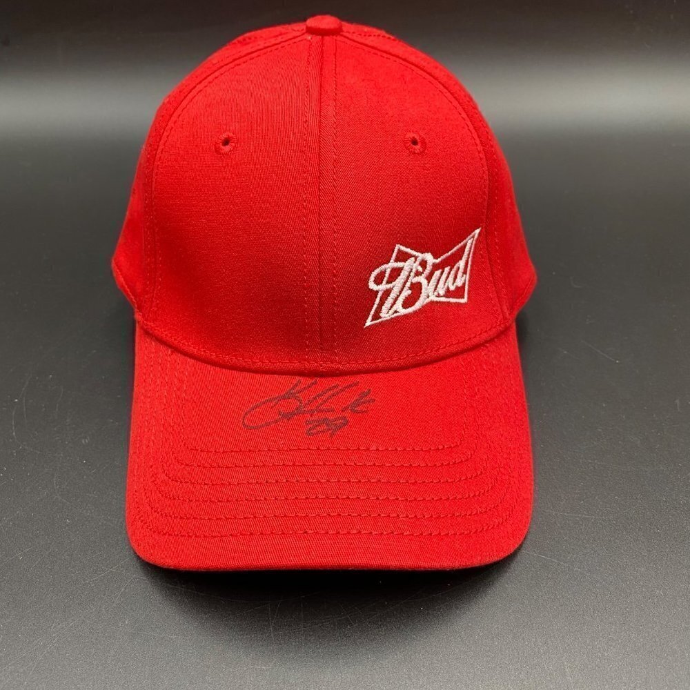 New Era Budweiser Victory Lane Signed Baseball Cap Size M/L